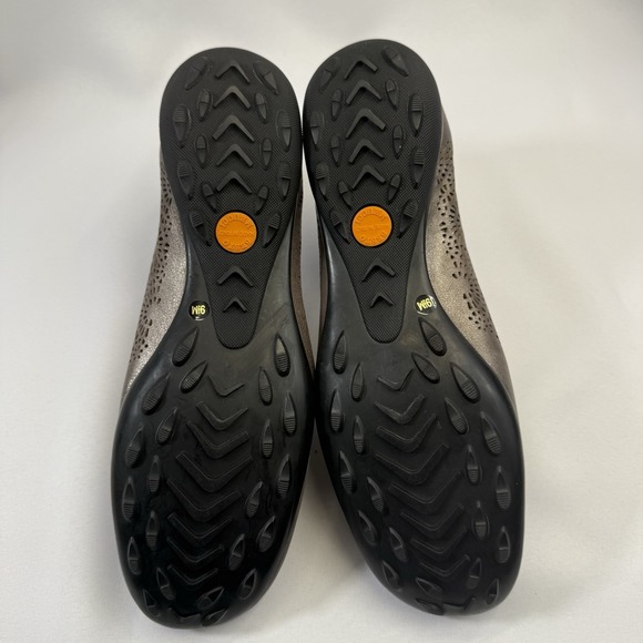 Sesto Meucci Ariana Shoes‎ Womens 9.5 M Laser Cut Metallic Bronze Slip On Italy - Picture 7 of 9